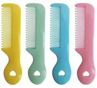 Lot de 4 peignes à poils ronds pour bébé pour peaux sensibles du cuir chevelu, pour chambre d'enfant, nouveau-né, fille, garçon, enfant