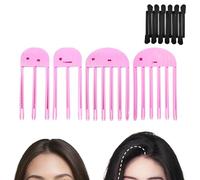 Lot de 4 peignes et 12 pinces à cheveux violettes pour femme - Peigne de coiffage facile à haute couronne - Volumisation instantanée sans trace - Sans plis - 4 peignes et 12 pinces à cheveux