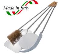 Lot de 4 Pelles a Pizza - Accessoires Four à Pizza - Pelle a Pizza Inox