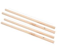 Lot de 4 perchoirs en bois pour canari, perruche, calopsitte, perroquet, accessoires pour cage à oiseaux, 48,3 cm
