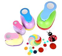 Vegena Perforatrice ronde – Lot 4 pièces pour scrapbooking (10/15/25/38 mm)