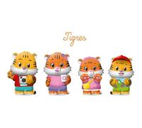 Lot de 4 personnages famille Tigre - KLOROFIL