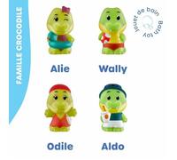 Lot de 4 personnages magiques famille ""Croco""
