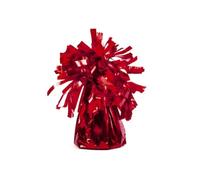 Lot de 4 pesetti pour ballons hélium, couleur rouge, 130 g