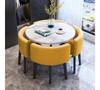 Lot de 4 petites chaises rondes de conférence pour la maison, le bureau, la réception, la négociation, les ventes, le salon, la cuisine
