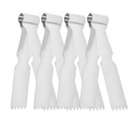 Lot de 4 petites pinces de service en acier inoxydable pour pâte à décorative, pince à épiler de cuisine en métal pour décoration de biscuits, outils de restauration résistants à la chaleur