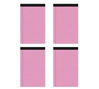 Lot de 4 petits bloc-notes - Feuilles mémos - Ajuster les larmes - Poche doublée - Carnet de notes pour la remarque - Carnet de notes - Bloc de notes