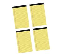 Lot de 4 petits blocs-notes déchirables - Carnet de notes ligné pour prendre des notes, rappels, bloc-notes, colonne, bloc-notes, papier détachable
