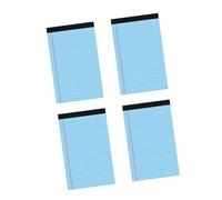 Lot de 4 petits blocs-notes déchirables - Carnet de notes ligné pour prendre des notes, rappels, bloc-notes, colonne, bloc-notes, papier détachable