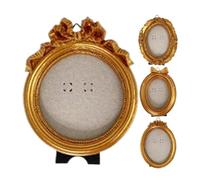 Lot de 4 petits cadres photo vintage décoratifs pour maison, lieu de travail, musée, étagère, cheminée, entrée | Photos irrégulières en résine