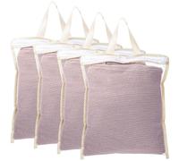 Lot de 4 petits sacs à linge en maille pour linge délicat à suspendre - 30,5 x 25,4 cm - Durables - Pour lingerie, sous-vêtements, chaussettes, vêtements de bébé - 32 x 27 cm