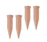 Lot de 4 pics d'arrosage automatique en terre cuite pour plantes à libération lente - Solution anti-sécheresse