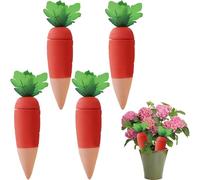 Lot de 4 pics d'arrosage en terre cuite - Piquets d'arrosage automatique pour plantes de vacances pour bouteille de vin, parfaits pour les plantes d'intérieur et d'extérieur
