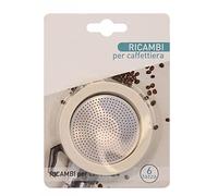 Lot de 4 pièces 3 joints + 1 siège pour machines compatibles moka compatibles avec les bialetti Pedrini (6 tasses)