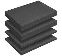 Lot de 4 pièces de 10 mm et 50 mm de mousse prédécoupée - Insert en mousse prédécoupée - Outil pour appareil photo, mallette de valise, miniatures