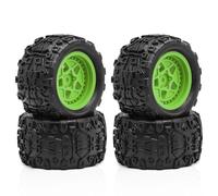 Lot de 4 pièces de rechange en caoutchouc pour roue de voiture RC 1/18 ARRMA Typhon Granite GROM RC (vert)