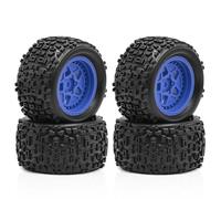 Lot de 4 pièces de rechange en caoutchouc pour roue de voiture RC 1/18 ARRMA Typhon Granite GROM RC (bleu)