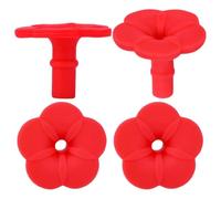 Lot de 4 pièces de rechange pour distributeur de nourriture colibri en | Mangeoire réaliste pour colibri, jardin, extérieur, pelouse, pont en bois, terrasse et balcon