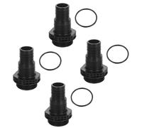 Lot de 4 pièces de rechange pour filtre de piscine et pompes de piscine - 32/38 mm - Adaptateur pour pompe de circulation SPS100 SPS75 SPS50 SPS25 - Filtre à sable - Pièces de rechange - Noir