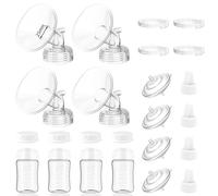 Lot de 4 pièces de rechange pour pompe Spectra S1 S2 9 Plus Synergy Gold avec bride de 13 mm, valve, protecteur de refoulement, tube, bouteille, bouchons, convient pour pompe Motif Luna Cimilre Ameda