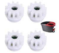 Lot de 4 pièces de rechange pour serpillère rotative - Seau d'embrayage - Pignons de rechange compatibles avec Vileda Ocedar - Plus de balais rotatifs à roulement unidirectionnel - Kit de réparation