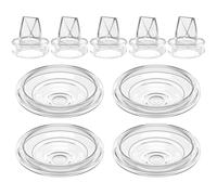 Lot de 4 pièces de rechange pour tire-lait S9/S12/S9pro/S12pro compatibles avec différents modèles de valves en silicone et 4 membranes en silicone compatibles