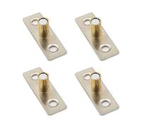Lot de 4 pièces guides de porte coulissante, diamètre 8 mm, guide d'arrêt localisateur à roulette pour porte d'armoire de maison au sol