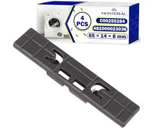 Lot de 4 Pièces Inserts Tampon de Palier pour Tambour de Seche Linge 65x14x8 mm Code D'origine C00255284 482000023036 pour Indesit pour Whirlpool pour Ariston pour Hotpoint - MONTERAL