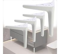 Lot de 4 Pied de Meuble Modern, Pieds Courts DIY Modernes Charge Jusqu'à 800 KG Support de Sofa en Forme de Triangle pour Armoire Commode Buffet Table de Chevet Canapé