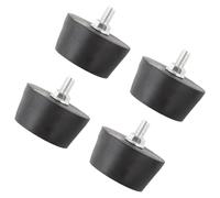 Lot de 4 pieds amortisseurs en caoutchouc pour réduire le bruit, coussinets anti-vibrations pour appareils ménagers et équipements de bureau Bloc vibrant en caoutchouc