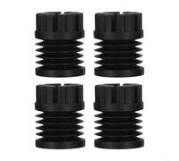 Lot de 4 pieds anti-vibrations en silicone pour Bambu Lab X1/X1C/P1P/P1S pour imprimante 3D, coussinets en caoutchouc antidérapants pour réduction du bruit et stabilisation, noir, 28,9 x 35,6 mm