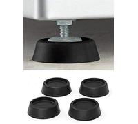 Lot de 4 pieds antidérapants pour lave-linge et sèche-linge avec technologie en caoutchouc - Idéal pour la réduction des vibrations et l'amortisseur de chocs - Pieds d'isolation en caoutchouc