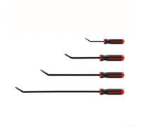 Lot de 4 pieds-biche professionnels en acier chromé vanadium trempé, capuchon de gâche intégré et embouts coudés, pour démontage automobile et domestique