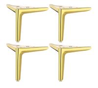 Lot de 4 pieds d'armoire en métal haute résistance pour meubles modernes y compris canapés et chaises à trois pieds