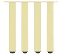 Lot de 4 pieds d'armoire réglables en fourrure d'aluminium robustes de 40 cm, remplacement parfait pour chaises et cabi, hauteur réglable de 6 à 60 cm, et Slish