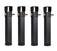 Lot de 4 pieds de cadre de lit carrés en métal réglables en hauteur, 15 cm et 24 cm, parfaits pour le soutien et la stabilité des meubles