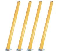 Lot de 4 pieds de chaise inclinés en bois massif de 60 cm pour remplacer tabourets, bancs, pieds de banc en bois durables pour réparation et restauration de meubles, ferrures de meubles Accessoires