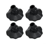 Lot de 4 pieds de chaise pour meubles de camping avec construction en plastique résistant à l'usure et base antidérapante pour éviter de s'enfoncer dans un sol mou tout en s'adaptant facilement aux