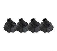 Lot de 4 pieds de chaise pour meubles de camping avec construction en plastique résistant à l'usure et base antidérapante pour éviter de s'enfoncer dans un sol mou tout en s'adaptant facilement aux