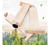 Lot de 4 pieds de lit en bois - Support de pieds de meubles réglables pour base à lattes, pieds de rechange à faire soi-même (44 à 46 cm) - Support de lit en bois pour une meilleure stabilité