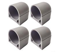 Lot de 4 pieds de machine à pas pour équipement d'aviron conçus pour la stabilité et un maintien sûr pendant votre entraînement (blanc)