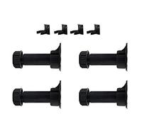 Lot de 4 pieds de meuble à hauteur réglable en hauteur pour placard, matériel de nivellement pour cuisine, salle de bain, armoire (8,5 à 12,5 cm)