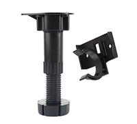 Lot de 4 pieds de meuble réglables en hauteur pour placard de cuisine, salle de bain, pieds de nivellement de placard