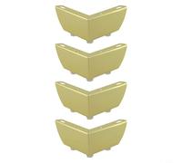 Lot de 4 pieds de meubles à forte charge - En métal - Pour la maison et le jardin - Cadre de support triangulaire pour canapés, tables, armoires, installation à faire soi-même, adaptés aux sols