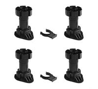 Lot de 4 pieds de meubles, clips de base de cuisine, clips de plinthe, pieds réglables pour de multiples utilisations, pour canapés, tables, armoires (10 cm)