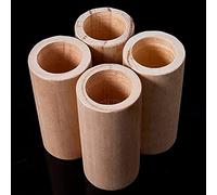 Lot de 4 pieds de meubles concaves en bois massif pour rehausser les tables, lits, canapés et armoires - 6,5 x 12 x 10 cm. Rehausseurs de meubles pour un meilleur maintien et un meilleur sty
