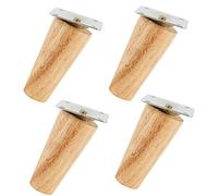 Lot de 4 pieds de meubles coniques en bois pour canapé, lit, armoire, pour pieds de rechange 8/15/20 cm (pieds coniques 8 cm)