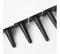 Lot de 4 pieds de meubles coniques en métal doré pour canapé, armoire, établi - Pieds de support droits de 20 cm