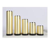 Lot de 4 pieds de meubles cylindriques réglables en alliage d'aluminium pour canapé, armoire, placard, table basse - 25 cm de hauteur