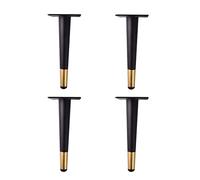 Lot de 4 pieds de meubles droits en métal durables pour armoires, tables, canapés, quincaillerie robuste pour décoration d'intérieur